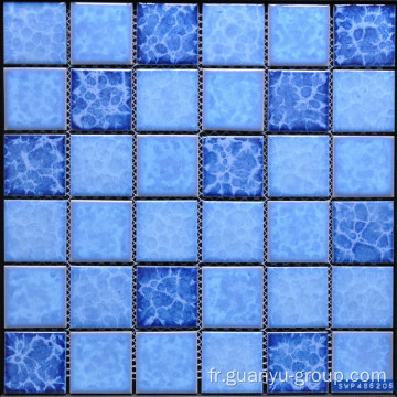 Flocon de neige motif couleur mélangée de mosaïque de porcelaine